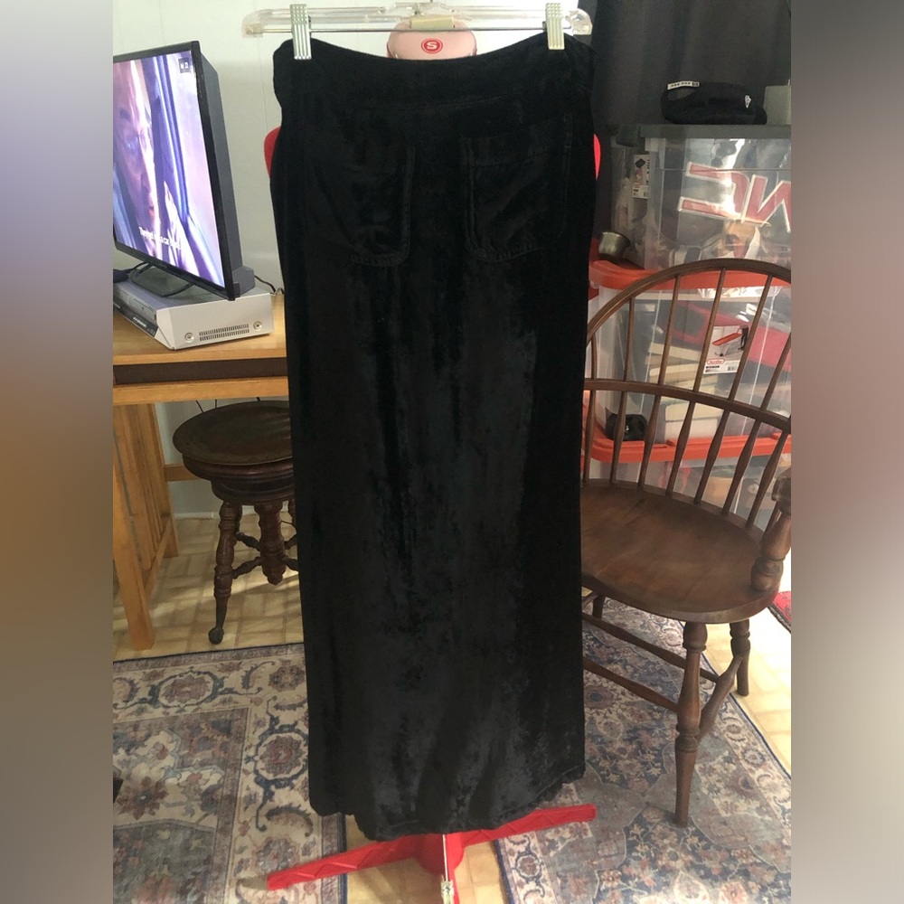 Black velvet skirt -  I never got to wear this. Cleaning out my closet.
